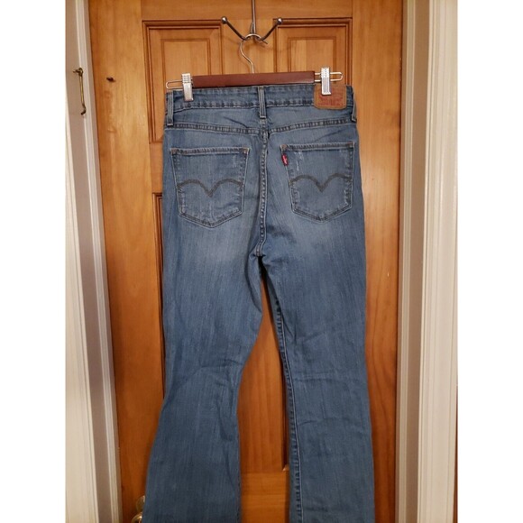 Levi's Blue Jeans Size 30 Distressed 30inch inseam Cotton Elastane - Picture 7 of 11